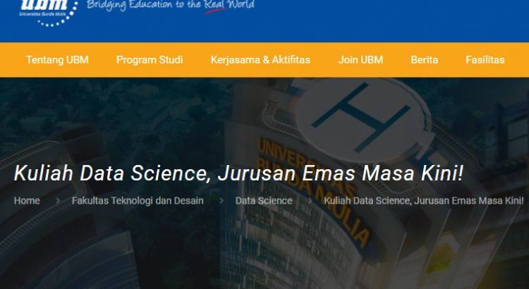UBM Tempatnya Kuliah Data Science